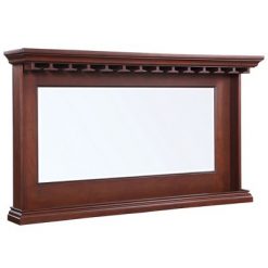 Budget 🎉 Hathaway Seville Back Bar Mirror - Walnut 🎁