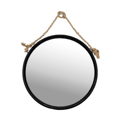 Best reviews of β Metal Round Hanging Mirror Wall Sign Panels Clear 18" x 18" - VIP Home & Garden π - Image 2