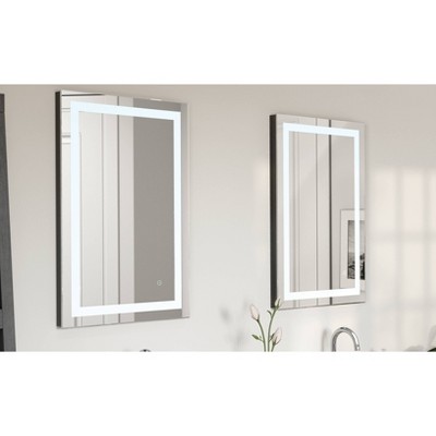 Wholesale ๐ 24"x30" Frameless Dimmable LED Wall Mirror with Anti Fog Glass - Tosca ๐คฉ - Image 2