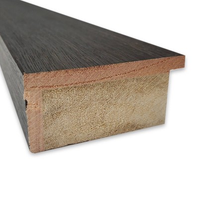 Budget π 19" x 53" Hardwood Framed Full Length on the Door Mirror - Amanti Art Dark Brown π€©