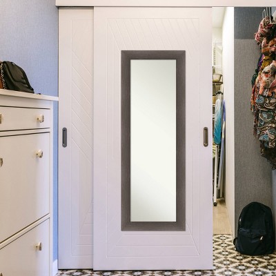 Budget π 19" x 53" Hardwood Framed Full Length on the Door Mirror - Amanti Art Dark Brown π€© - Image 5