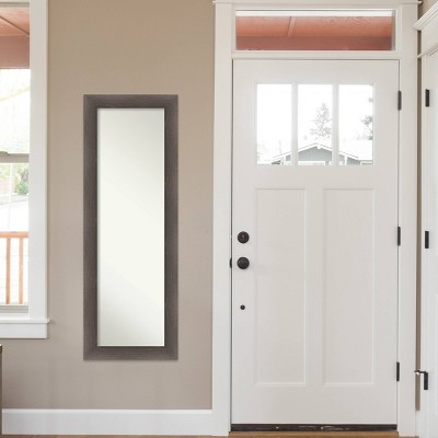 Budget π 19" x 53" Hardwood Framed Full Length on the Door Mirror - Amanti Art Dark Brown π€© - Image 7