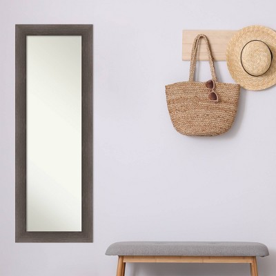 Budget π 19" x 53" Hardwood Framed Full Length on the Door Mirror - Amanti Art Dark Brown π€© - Image 8