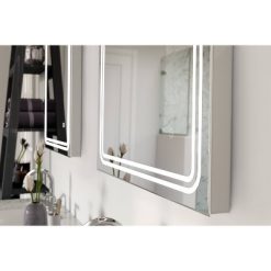 Best Sale 🤩 Single Frameless Dimmable LED Wall Mirror with Anti Fog Glass - Tosca 😍