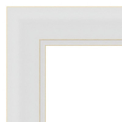Deals ๐ 18" x 52" Flair Framed On the Door Mirror Soft White - Amanti Art ๐ฏ - Image 2