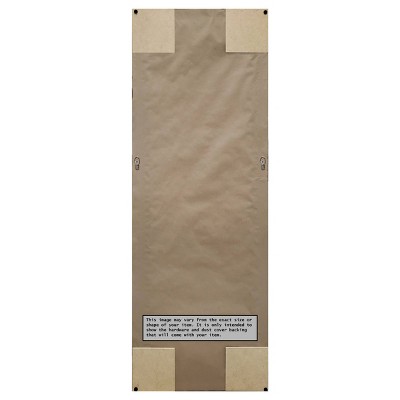 Best reviews of ⭐ 15" x 49" Hardwood Wedge Framed Full Length on the Door Mirror - Amanti Art Dark Brown ❤️ - Image 3