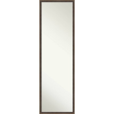 Best reviews of ⭐ 15" x 49" Hardwood Wedge Framed Full Length on the Door Mirror - Amanti Art Dark Brown ❤️ - Image 8