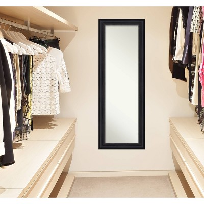 Buy ๐ 19" x 53" Astor Framed Full Length on the Door Mirror Black - Amanti Art ๐ - Image 6