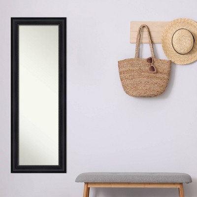 Buy ๐ 19" x 53" Astor Framed Full Length on the Door Mirror Black - Amanti Art ๐ - Image 8