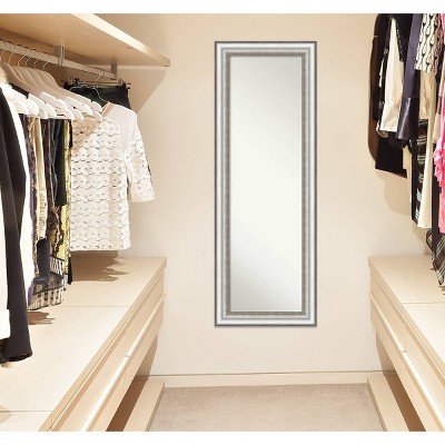 Best Sale ๐ 19" x 53" Salon Silver Framed On the Door Mirror - Amanti Art ๐ - Image 6