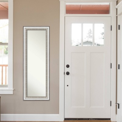 Best Sale ๐ 19" x 53" Salon Silver Framed On the Door Mirror - Amanti Art ๐ - Image 8