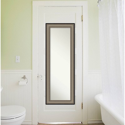 Discount ๐ 19" x 53" Imperial Framed Full Length on the Door Mirror - Amanti Art Silver โจ - Image 4