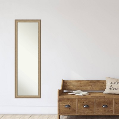 Buy โญ 17" x 51" Elegant Brushed Framed On the Door Mirror Bronze - Amanti Art โ๏ธ - Image 8