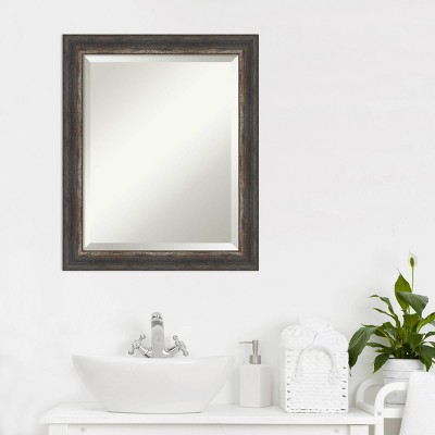 Wholesale โญ Bark Rustic Framed Bathroom Vanity Wall Mirror Charcoal - Amanti Art ๐ - Image 5