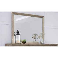 New 🔔 Aurora Wood Frame Mirror - Abbyson Living Brown 🎁