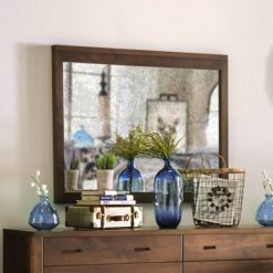 Best Sale 😉 Myandra Solid Maple Wood Rectangular Mirror Espresso - HOMES: Inside + Out 🛒