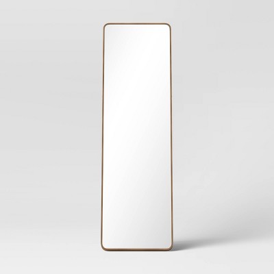 Brand new π₯ 18" x 60" Metal Aluminum Cheval Floor Mirror Brass - Threshold™ π - Image 2