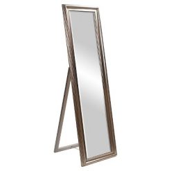 Discount 🧨 Rectangle Taylor Floor Mirror Light Silver - Howard Elliott 😉