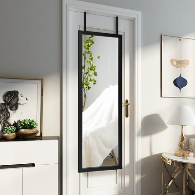 Top 10 😀 Costway Door Wall Mounted Mirror Full Length Hanging Wood Frame Mirror Decor WhiteBlackGolden 💯 - Image 2