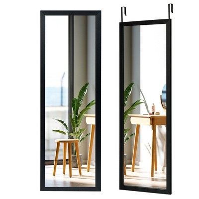 Top 10 😀 Costway Door Wall Mounted Mirror Full Length Hanging Wood Frame Mirror Decor WhiteBlackGolden 💯 - Image 8