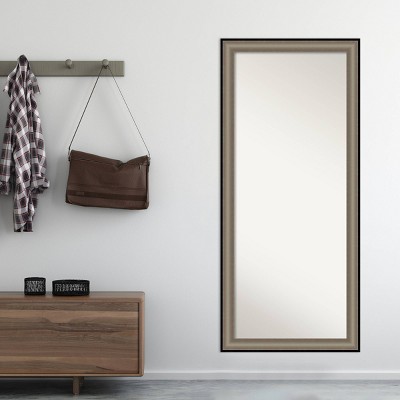 New 🛒 29" x 65" Imperial Framed Full Length Floor Leaner Mirror - Amanti Art Silver 👏 - Image 4
