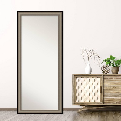 New 🛒 29" x 65" Imperial Framed Full Length Floor Leaner Mirror - Amanti Art Silver 👏 - Image 5
