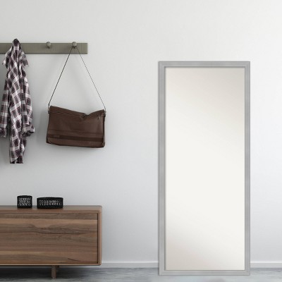 Discount โค๏ธ 27" x 63" Vista Brushed Framed Full Length Floor/Leaner Mirror Nickel - Amanti Art โ - Image 5
