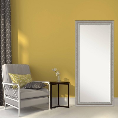 New โ 30" x 66" Parlor Silver Framed Full Length Floor/Leaner Mirror - Amanti Art โญ - Image 4