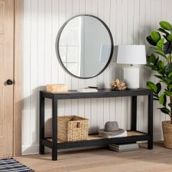 Outlet 😉 Threshold Designed W/Studio McGee 34" Round Decorative Wall Mirror - Threshold™ designed with Studio McGee Black 🌟