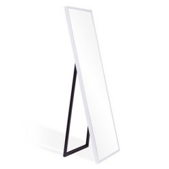 Best reviews of ❤️ 17"x59" White Free Standing with Adjustable Easel Floor Mirror White - Patton Wall Decor ⭐
