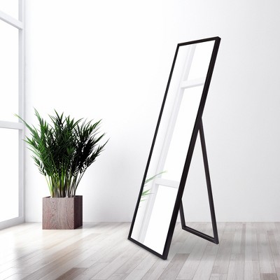 Deals โจ 17"x59" Black Free Standing with Adjustable Easel Floor Mirror Black - Patton Wall Decor โ๏ธ - Image 4