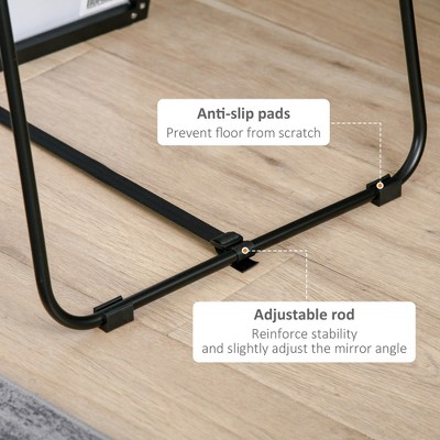 Wholesale 🔔 HOMCOM Full Length Glass Mirror, Freestanding or Wall Mounted 👗 Dress Mirror for Bedroom, Living Room, Bathroom, Black ✔️ - Image 4