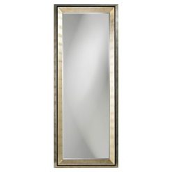 Budget 👏 Rectangle Detroit Floor Mirror Light Silver - Howard Elliott 💯