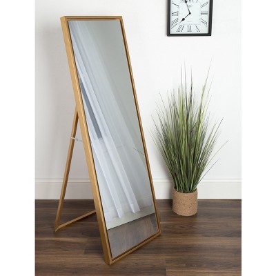 Best Sale π― Kate & Laurel All Things Decor 18" x 58" Evans Free Standing Floor Mirror with Easel Gold - Kate & Laurel All Things Decor π€© - Image 3