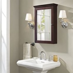 Cheap ๐ Wood Medicine Cabinet in Espresso Brown-Pemberly Row ๐