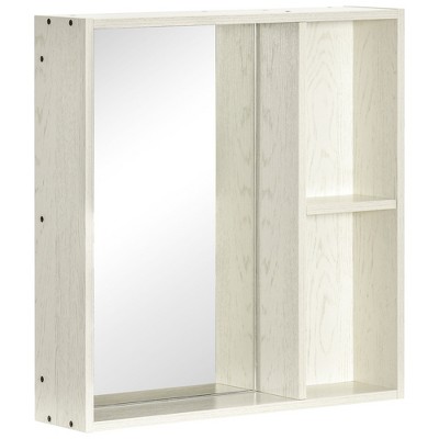 Best Pirce ๐คฉ kleankin 24.75 Inch x 25.5 Inch Medicine Cabinet with Mirror, Storage Shelf, Wall Mounted Bathroom Cabinet, White ๐ - Image 3