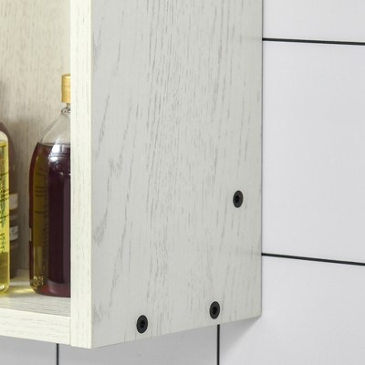 Best Pirce ๐คฉ kleankin 24.75 Inch x 25.5 Inch Medicine Cabinet with Mirror, Storage Shelf, Wall Mounted Bathroom Cabinet, White ๐ - Image 4