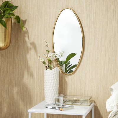 Coupon 🔔 Set of 4 Large Geometric Metallic Wall Mirrors Gold - CosmoLiving by Cosmopolitan 🎁 - Image 5