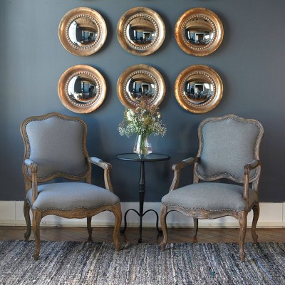 Flash Sale ✔️ Round Tropea Wood Mirror Set of 2 - Uttermost ✔️