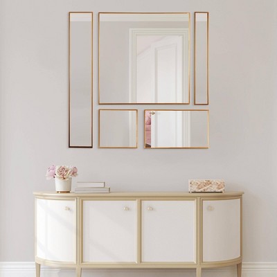 Hot Sale ❤️ 5pc Metal Framed Accent Mirror Set - Head West 🛒 - Image 3