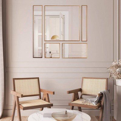 Hot Sale ❤️ 5pc Metal Framed Accent Mirror Set - Head West 🛒 - Image 4