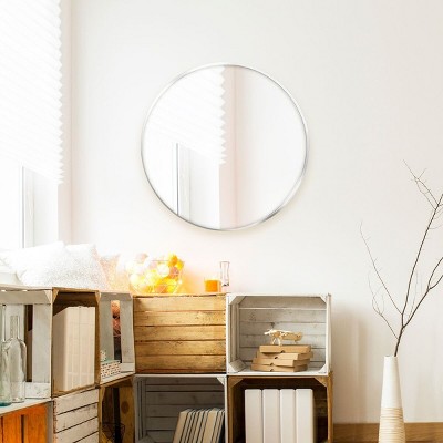 Buy π 32" Round Decorative Wall Mirror - Project 62 Silver π - Image 3