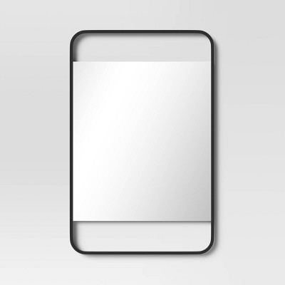 Flash Sale 🎉 28" x 18" Floating Wall Mirror - Threshold™ Black 🌟 - Image 5