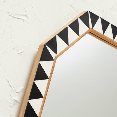 Brand new ✔️ Opalhouse Designed With Jungalow 18" x 24" Wood Resin Decorative Wall Mirror Brown - Opalhouse™ designed with Jungalow™ 👏 - Image 2