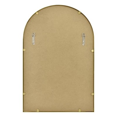 Best reviews of ๐ 20" x 30" Arched Metal Wall Mirror Brass - Threshold™ โ๏ธ - Image 3