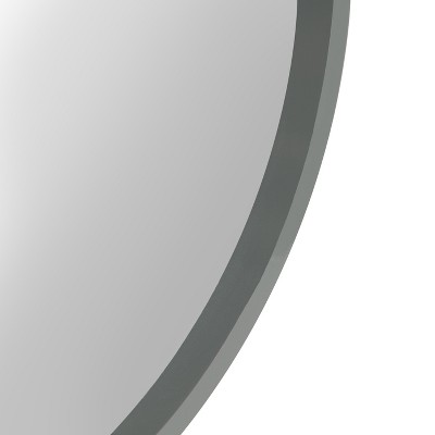 Outlet ๐ Kate & Laurel All Things Decor Travis Round Wood Accent Wall Mirror - Kate and Laurel All Things Decor Navy Blue ๐งจ - Image 2