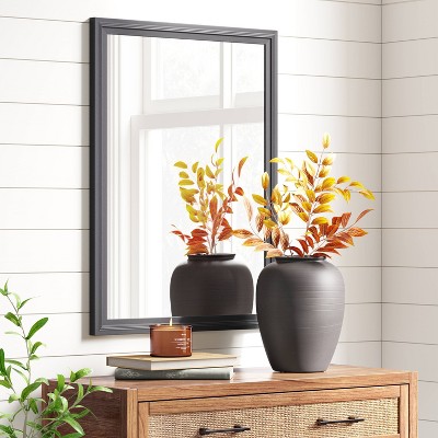 Brand new ๐ 22" x 30" Decorative Wall Mirror Distressed Black - Threshold™ ๐