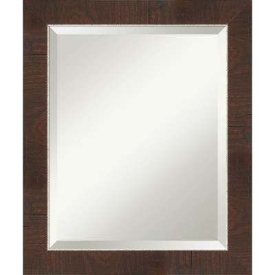 Deals ✨ Wildwood Framed Bathroom Vanity Wall Mirror Brown - Amanti Art 🤩 - Image 8