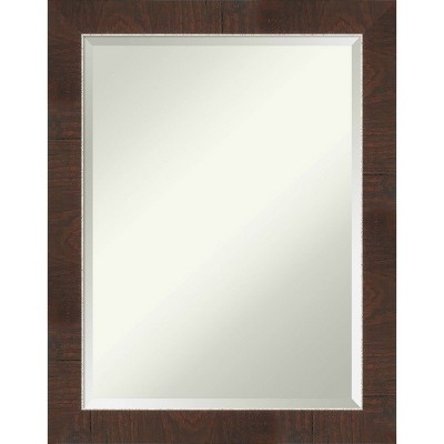 Deals ✨ Wildwood Framed Bathroom Vanity Wall Mirror Brown - Amanti Art 🤩 - Image 9