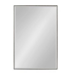 Deals ⭐ Kate & Laurel All Things Decor 25" x 37" Rhodes Framed Wall Mirror Dark Silver - Kate and Laurel 😀
